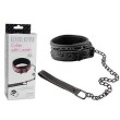 APHRODISIA COLLAR WITH LEASH BLACK